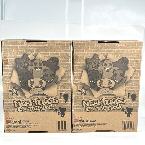 FUGGLER New Fuggs On The Block  Zuru UGLY MONSTERS LOT of 2 Plush Sir & Hedge - Picture 4 of 4